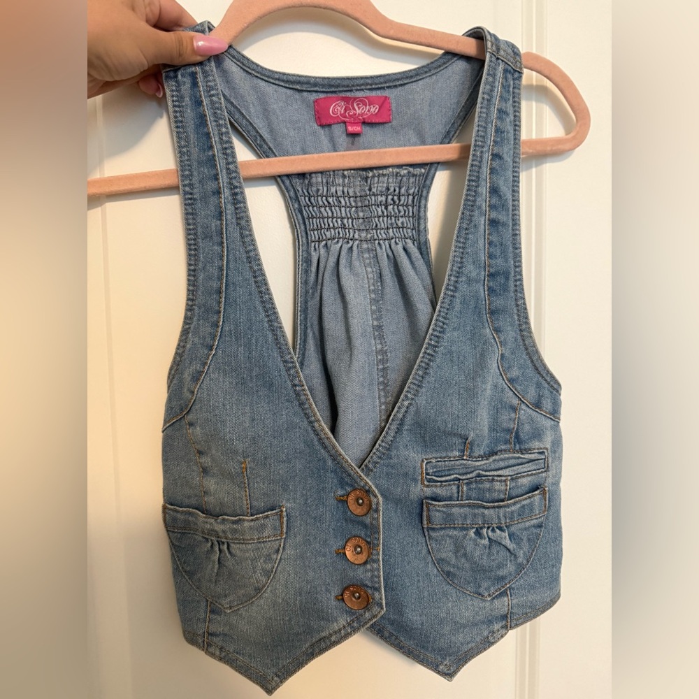 Ci Sono Blue Denim Vest